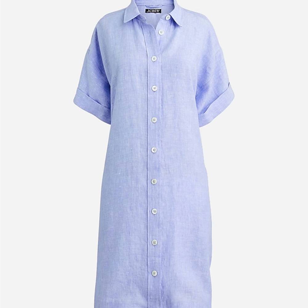 Shirtdress in Linen size Med (12/14) Looks great without belt as well